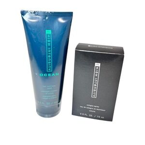 Mary Kay High Intensity Ocean 2.5 oz Cologne Spray & Hair Body Wash Set Men